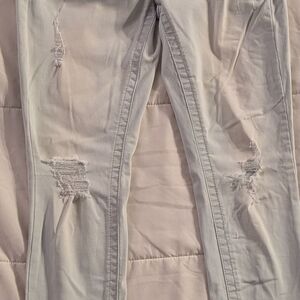 Mudd Light Gray Distressed Skinny Jeans